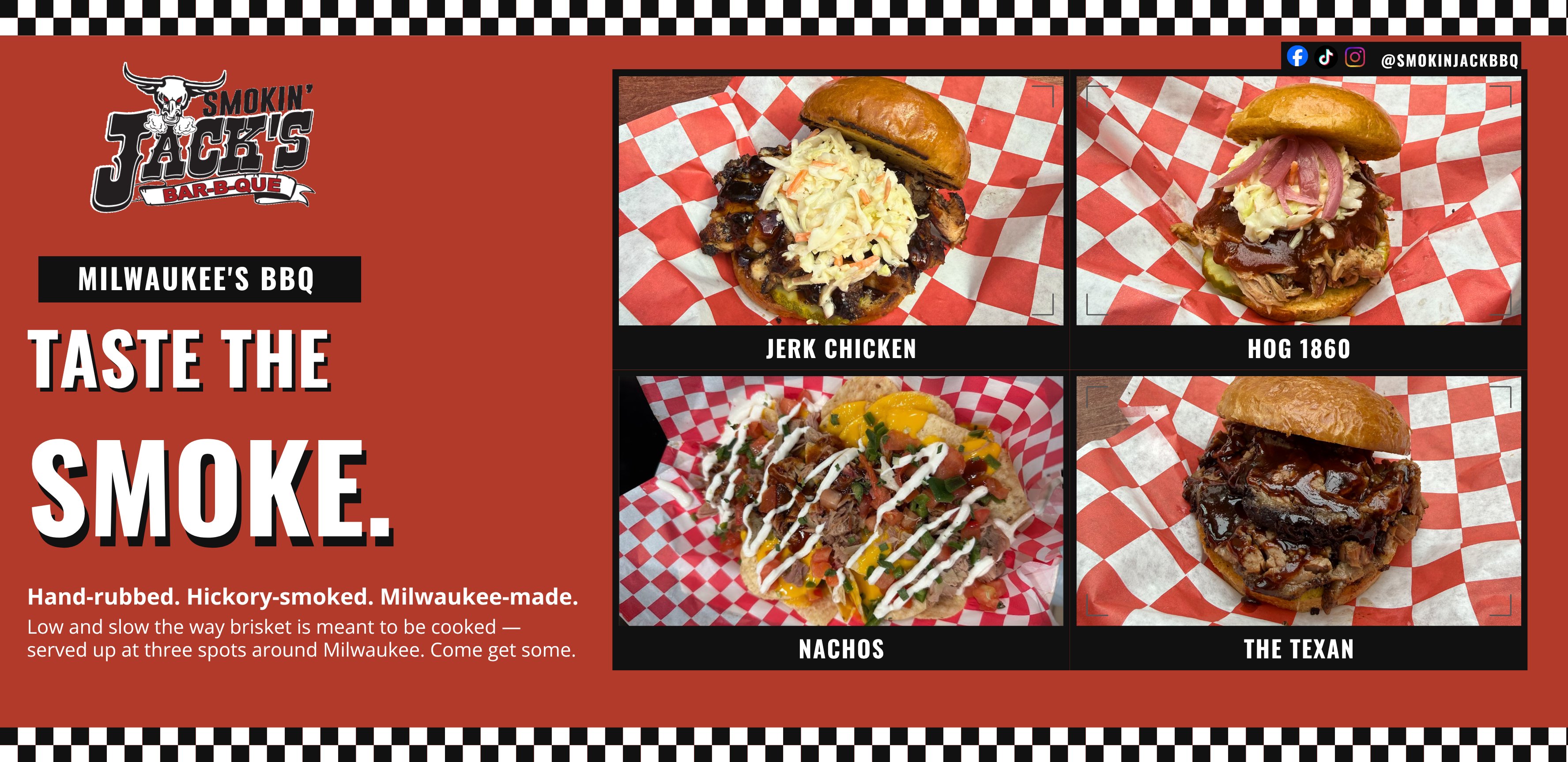 Smokin' Jack's featured menu graphic